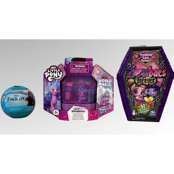 Mini Toy Lot‎ My Little Pony Disney Frozen Zombaes NEW - Picture 1 of 5